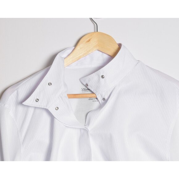 Elation Platinum Womens 42 Equestrian Riding Shirt White - Picture 5 of 9